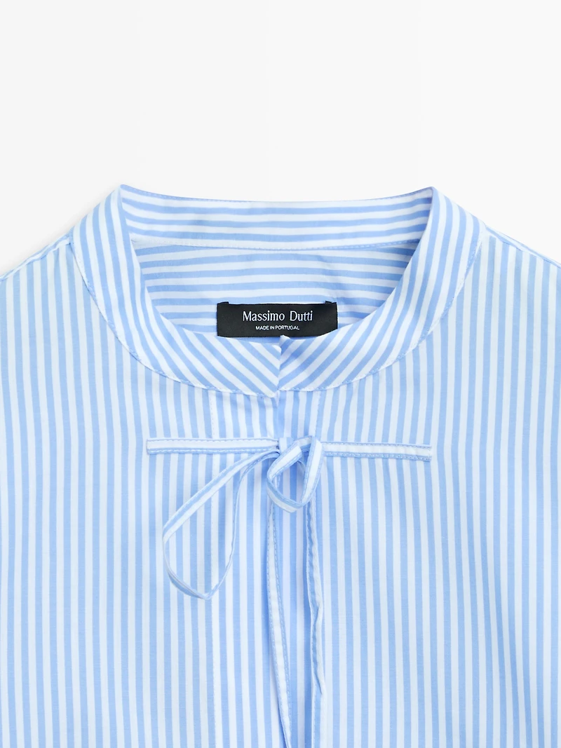 Chemise à rayures 100 % coton