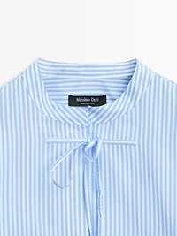 Chemise à rayures 100 % coton