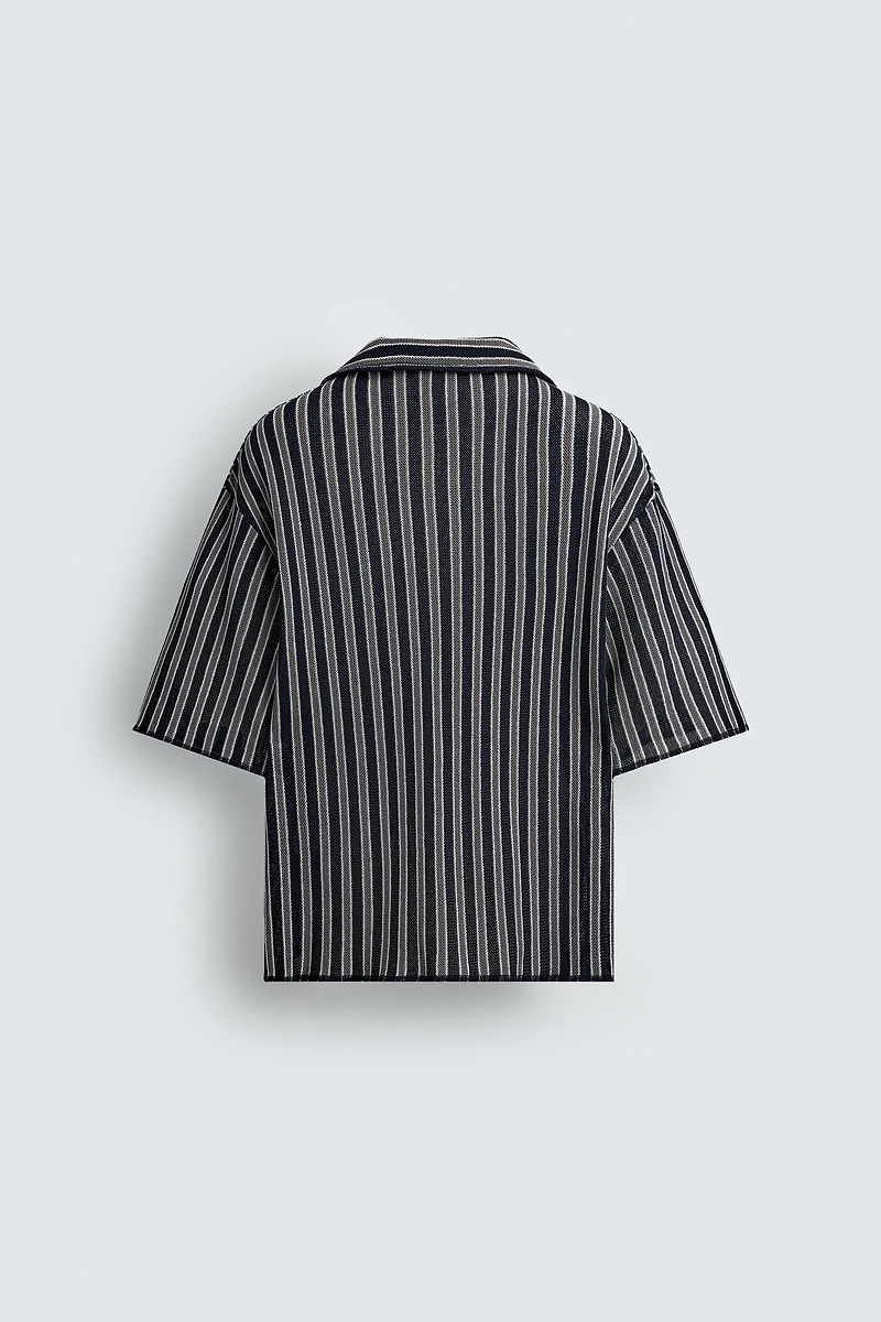 STRIPED JACQUARD SHIRT