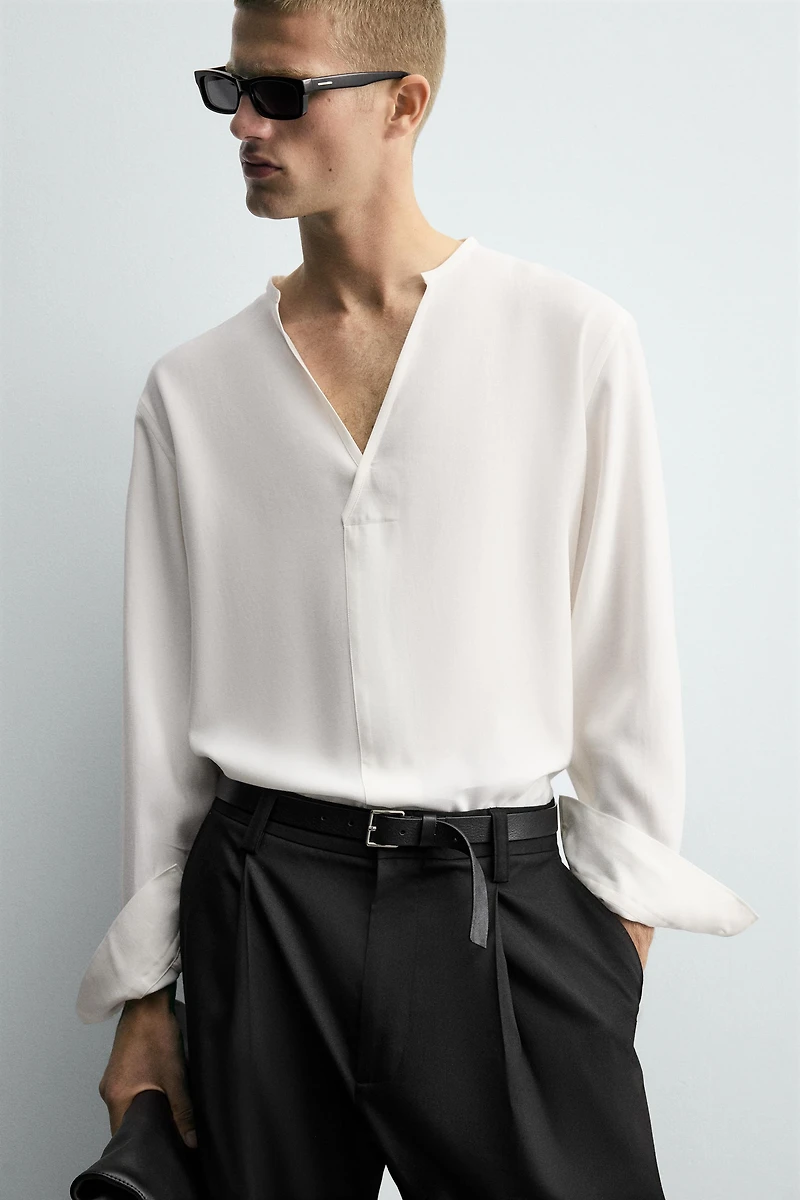 CHEMISE FLUIDE COUPE DÉCONTRACTÉE