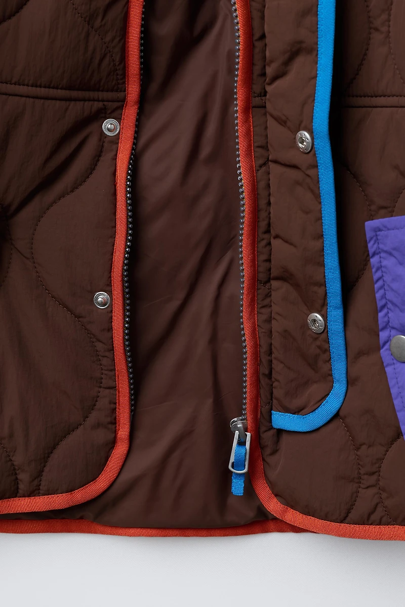VESTE À DÉTAILS CONTRASTE