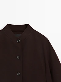 Short jacket with high neck