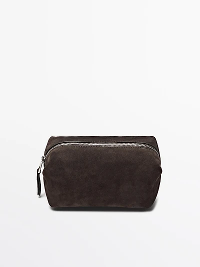 Trousse en croûte de cuir