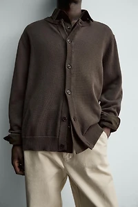 REGULAR FIT COTTON CARDIGAN