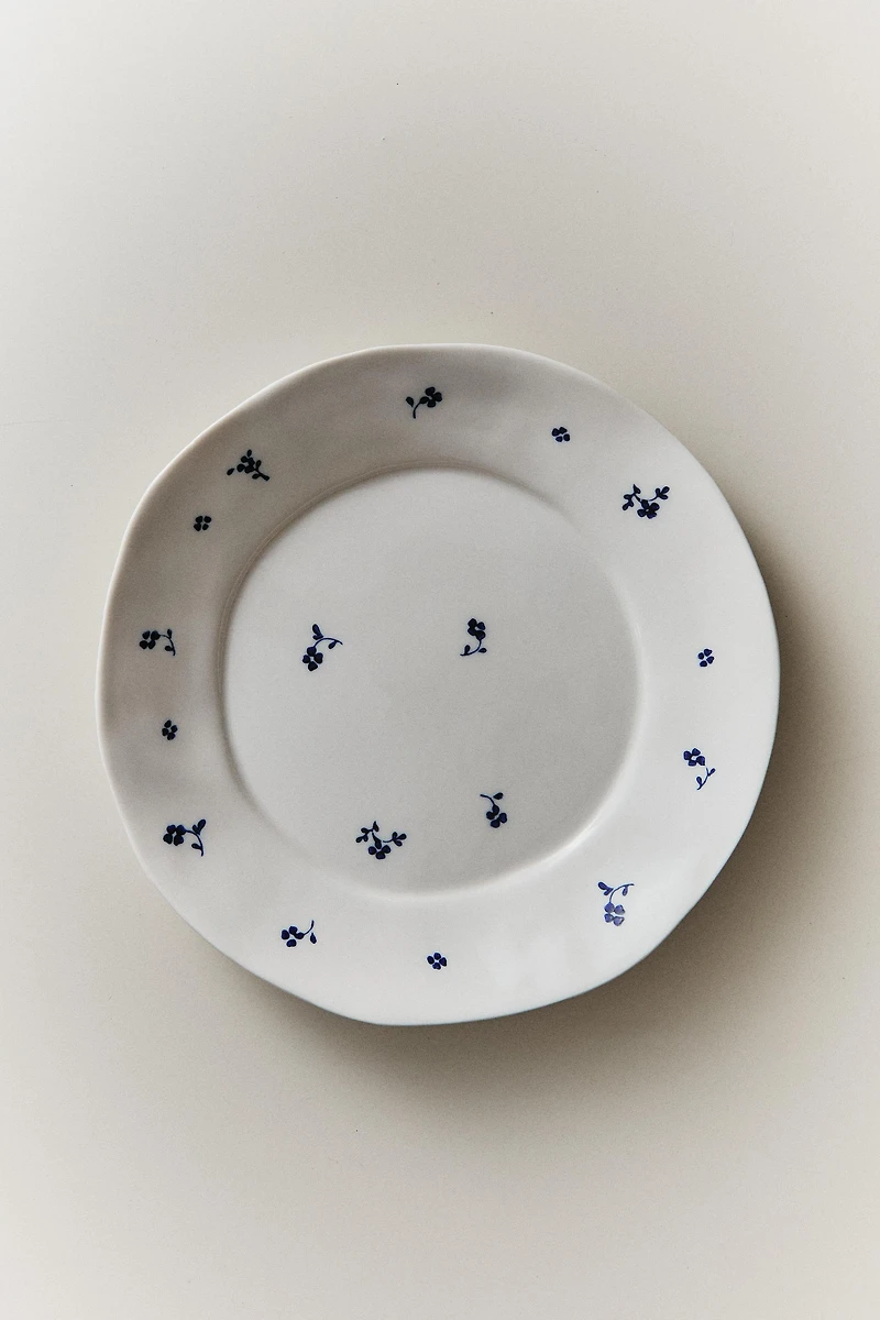 FLORAL PORCELAIN DINNER PLATE