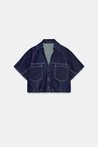 Z1975 CROPPED DENIM SHIRT