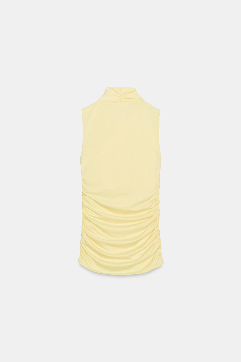DRAPED RUCHED TOP