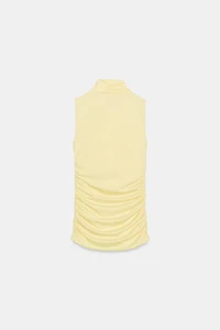 DRAPED RUCHED TOP