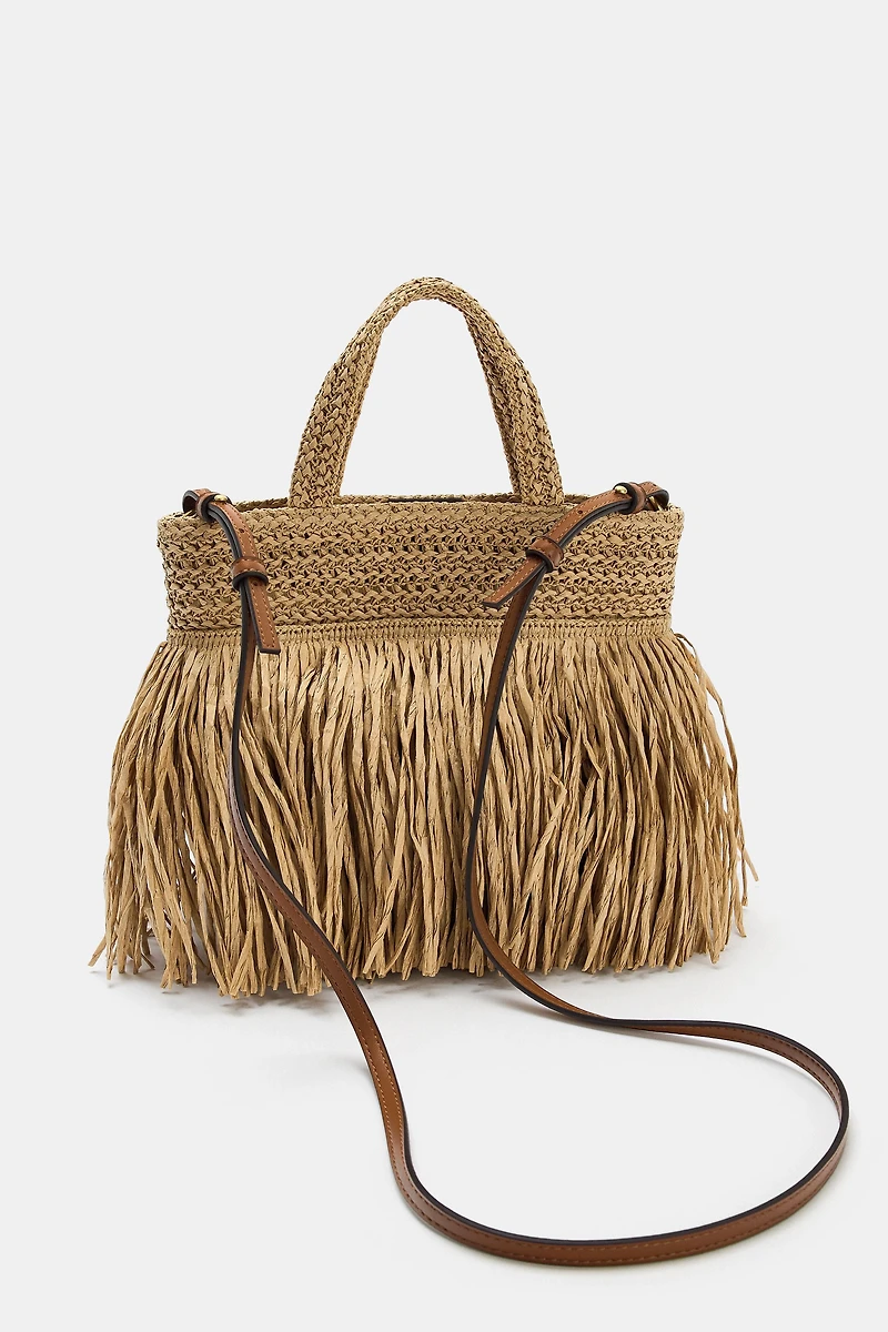 FRINGED HANDBAG
