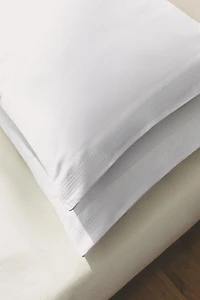 HEMSTITCHED SATEEN PILLOWCASE