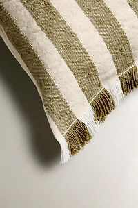 STRIPED THROW PILLOW COVER