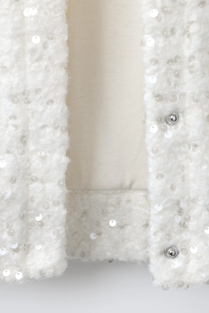 SEQUIN BOMBER JACKET