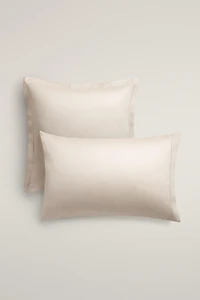 SATEEN PILLOWCASE WITH FESTOON DESIGN (300 THREAD COUNT)