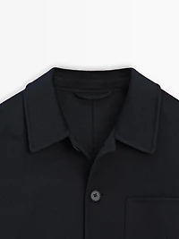 Wool overshirt with double pockets