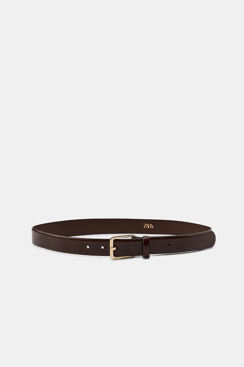 CEINTURE 100% CUIR BOUCLE CARRÉE