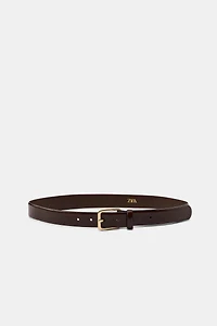 CEINTURE 100% CUIR BOUCLE CARRÉE