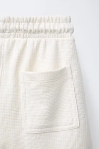BERMUDA EN MAILLE DROITE TEXTURÉE