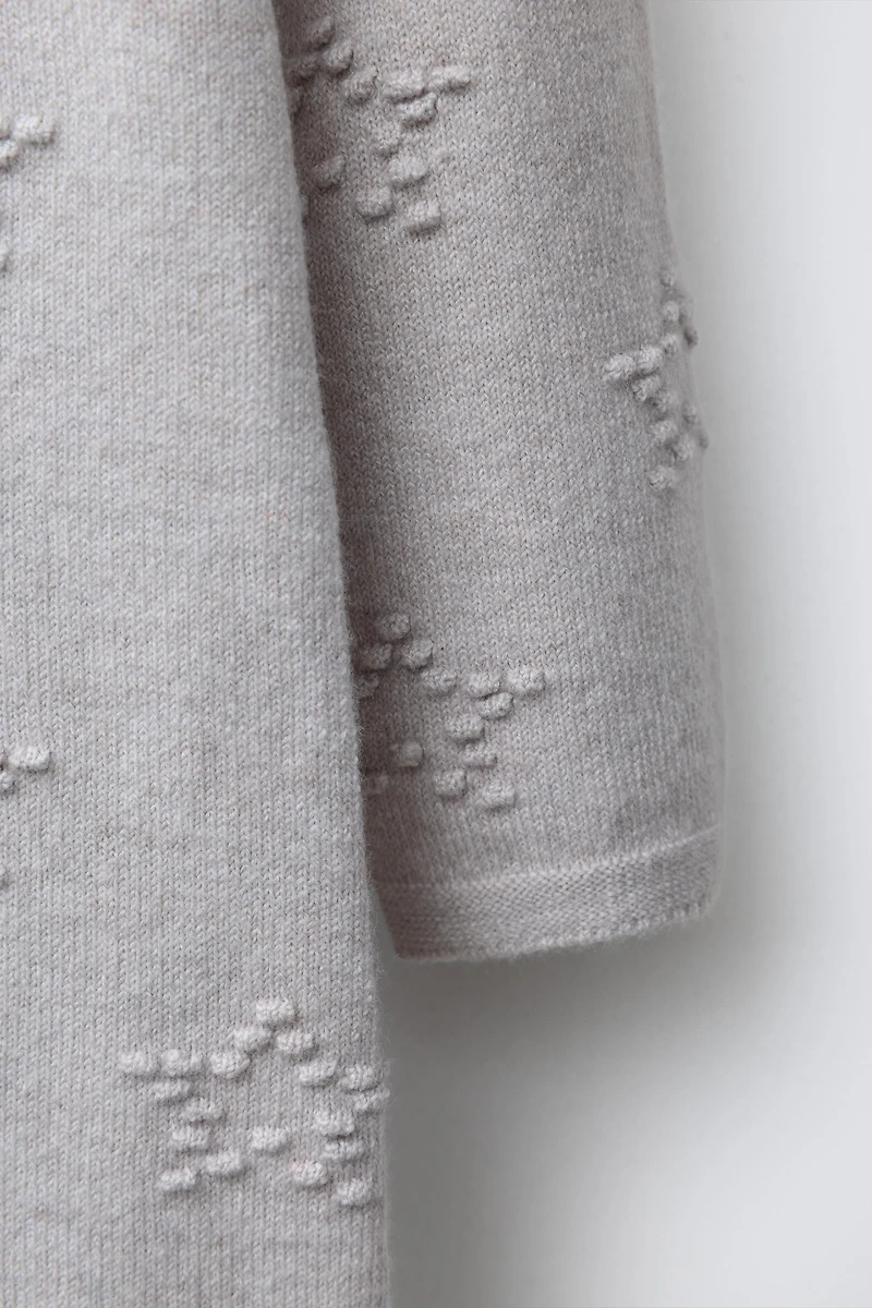 COMBINAISON LONGUE EN MAILLE AVEC ÉTOILES BRODÉES