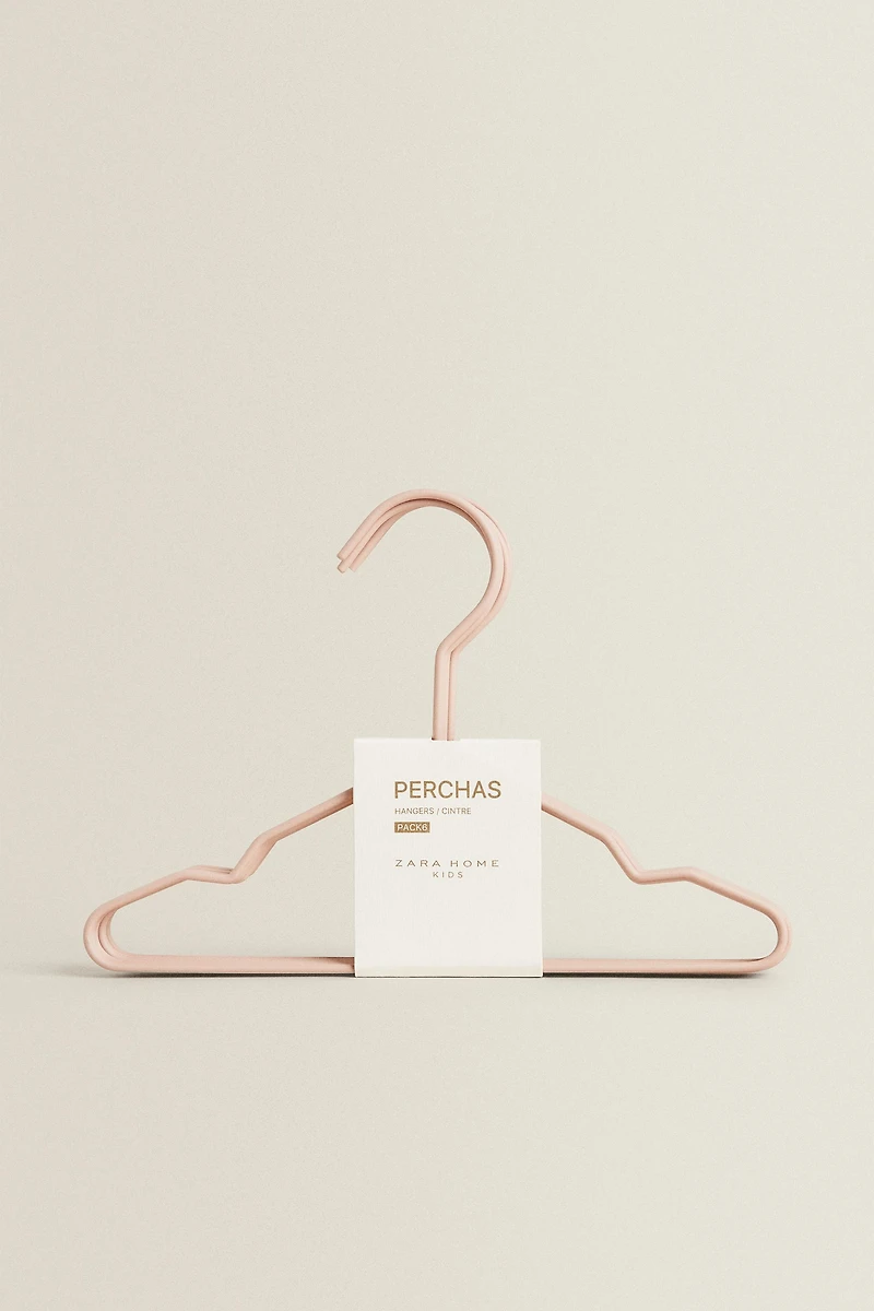 PACK OF RUBBERIZED BABY HANGERS (PACK 6)