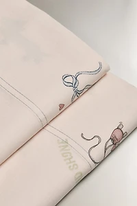 CHILDREN'S SKATING DOG FLAT SHEET