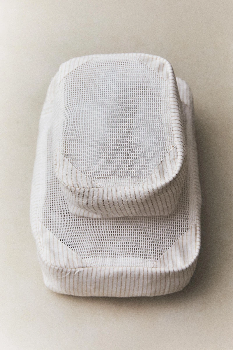 PACK ORGANISATEURS DE VOYAGE RAYURES (LOT DE 3)