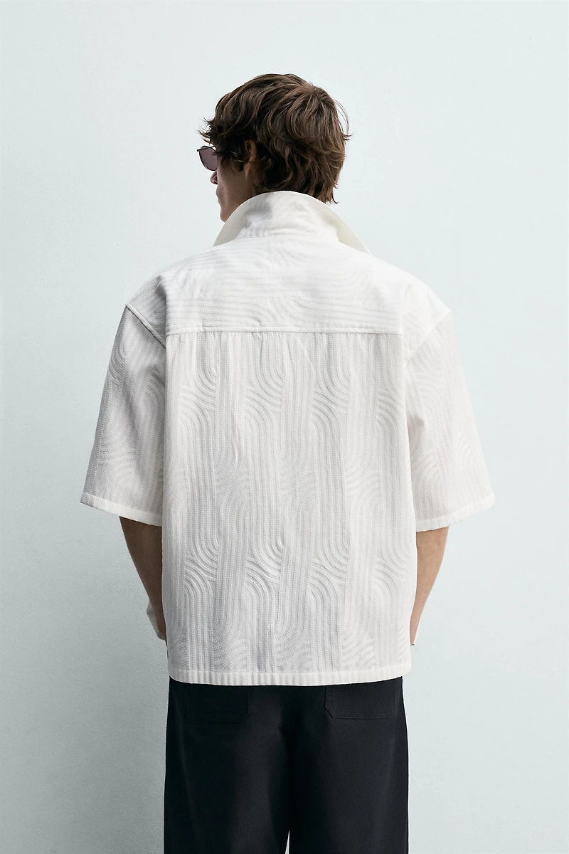 EMBROIDERED JACQUARD SHIRT