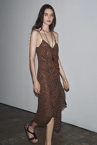 ZW COLLECTION STRIPED SLIP DRESS