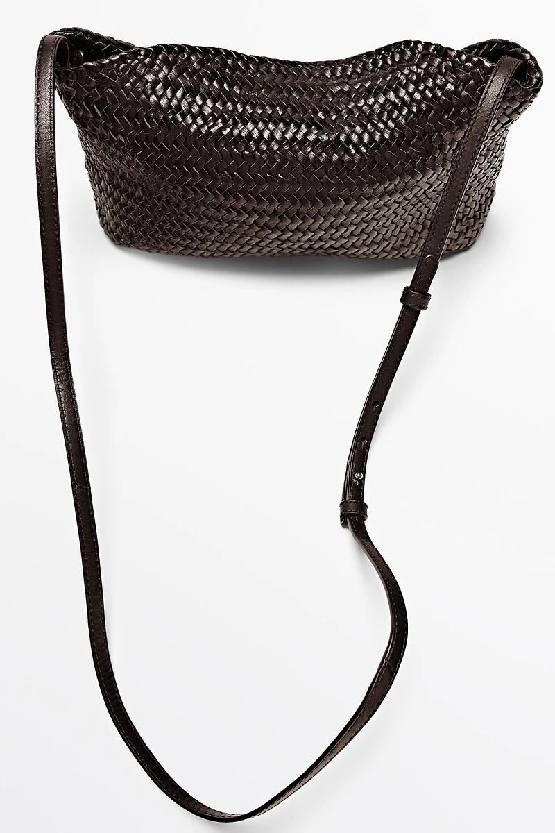 Sac en cuir nappa tressé