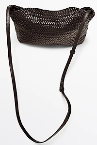 Sac en cuir nappa tressé