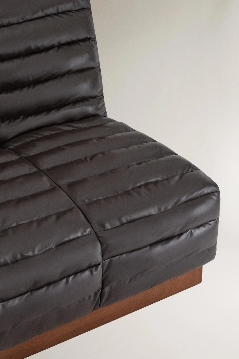 QUILTED LEATHER COUCH