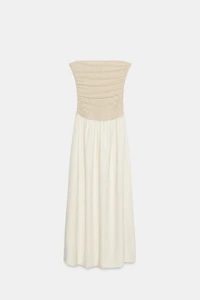 COMBINATION STRAIGHT NECK DRESS