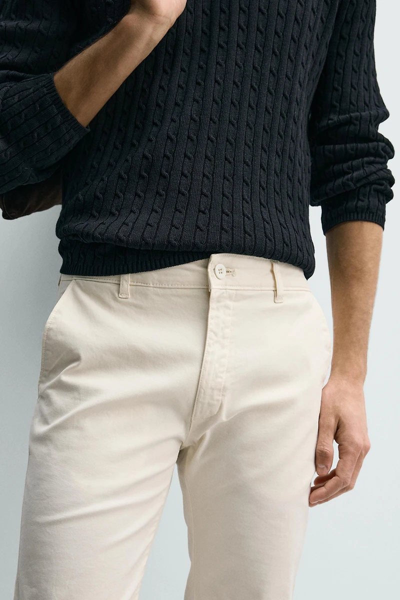 SKINNY CHINO PANTS