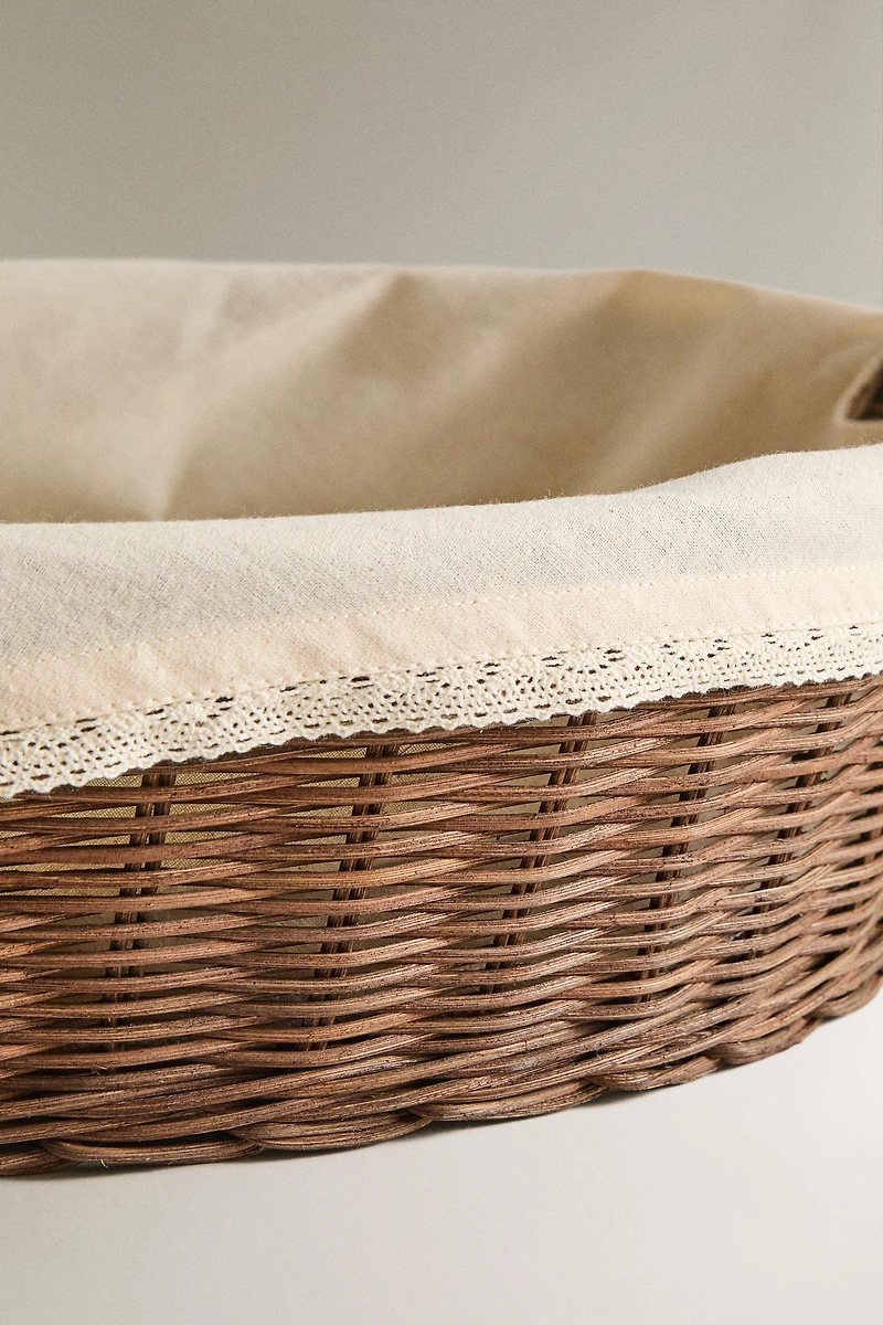 RATTAN CHANGING BASKET