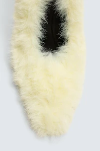 FAUX FUR SHOES HARRY LAMBERT FOR ZARA x DISNEY