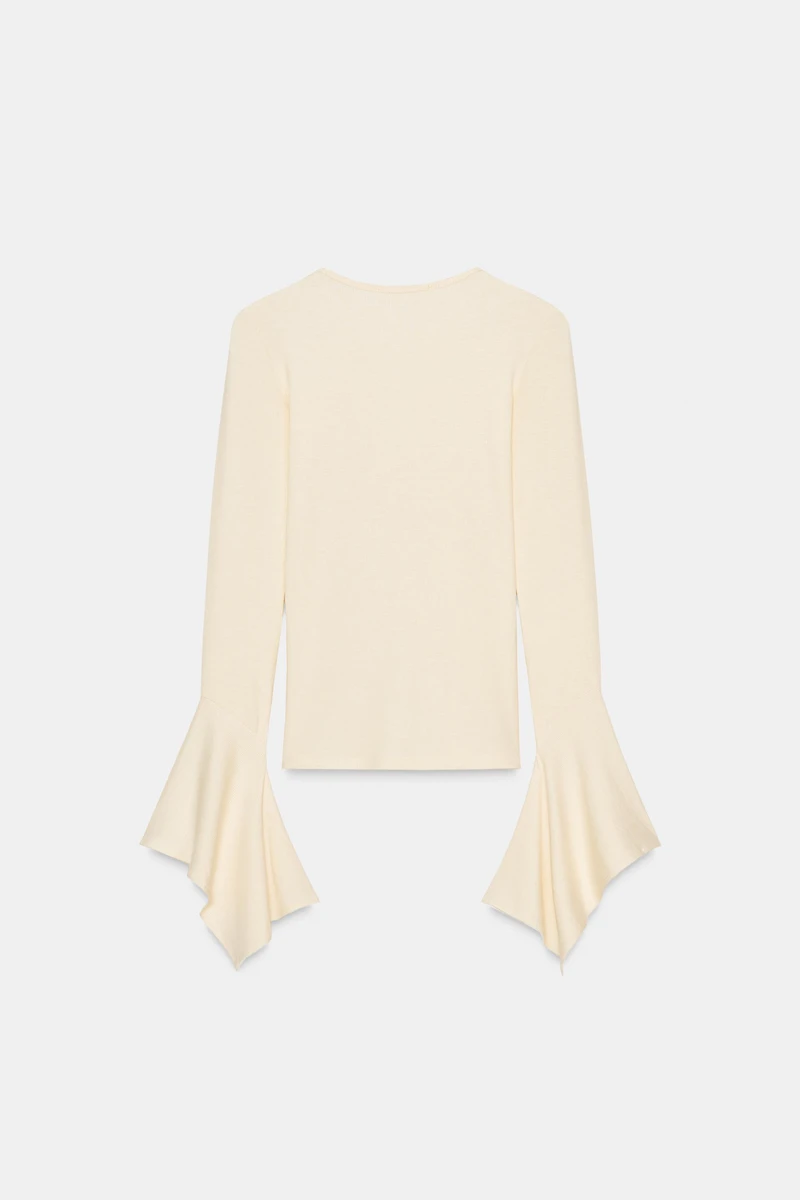 HAUT MANCHES À VOLANTS