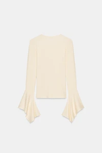 HAUT MANCHES À VOLANTS