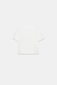 EMBOSSED FLOWER T-SHIRT