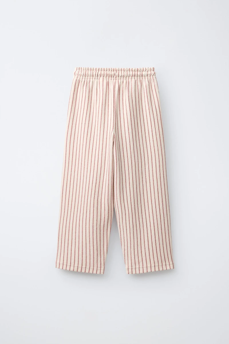 PANTALON RELAXED À RAYURES