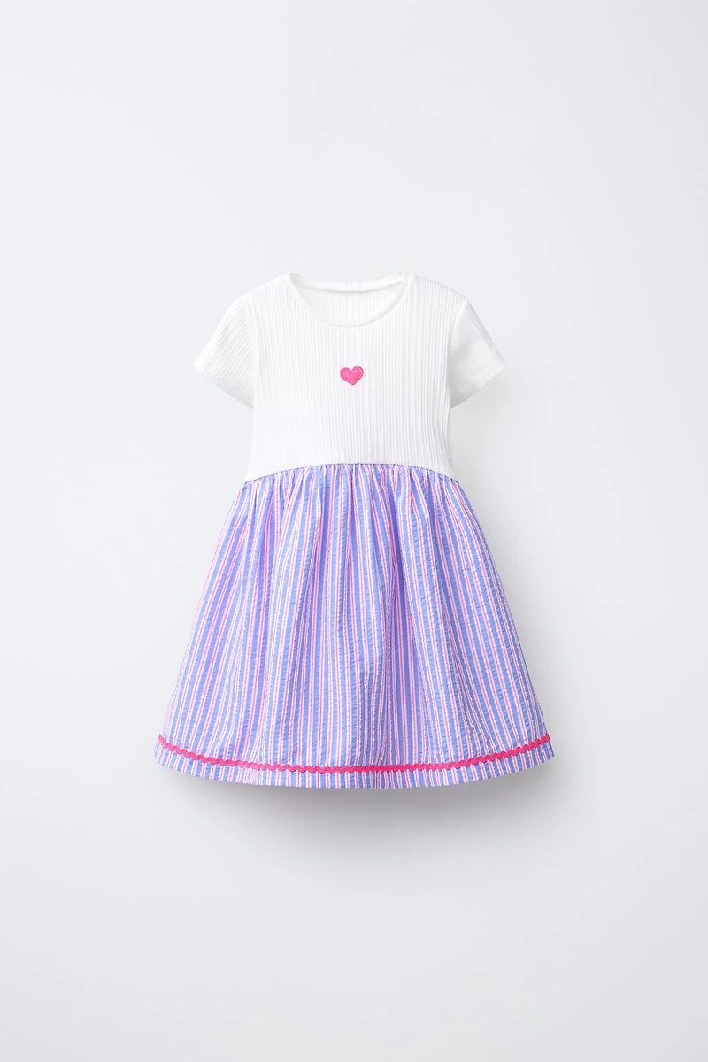 COMBINATION EMBROIDERED DRESS
