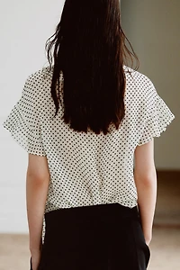 BLOUSE À NŒUDS ET POIS ZW COLLECTION