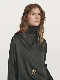 Blouse courte fluide satinée - STUDIO