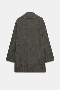 ZW COLLECTION DOUBLE-BREASTED WOOL COAT