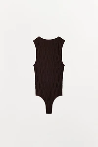 SEAMLESS LACE BODYSUIT