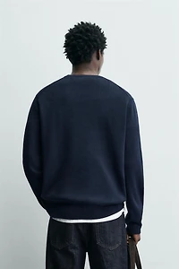 TEXTURED COTTON JUMPER