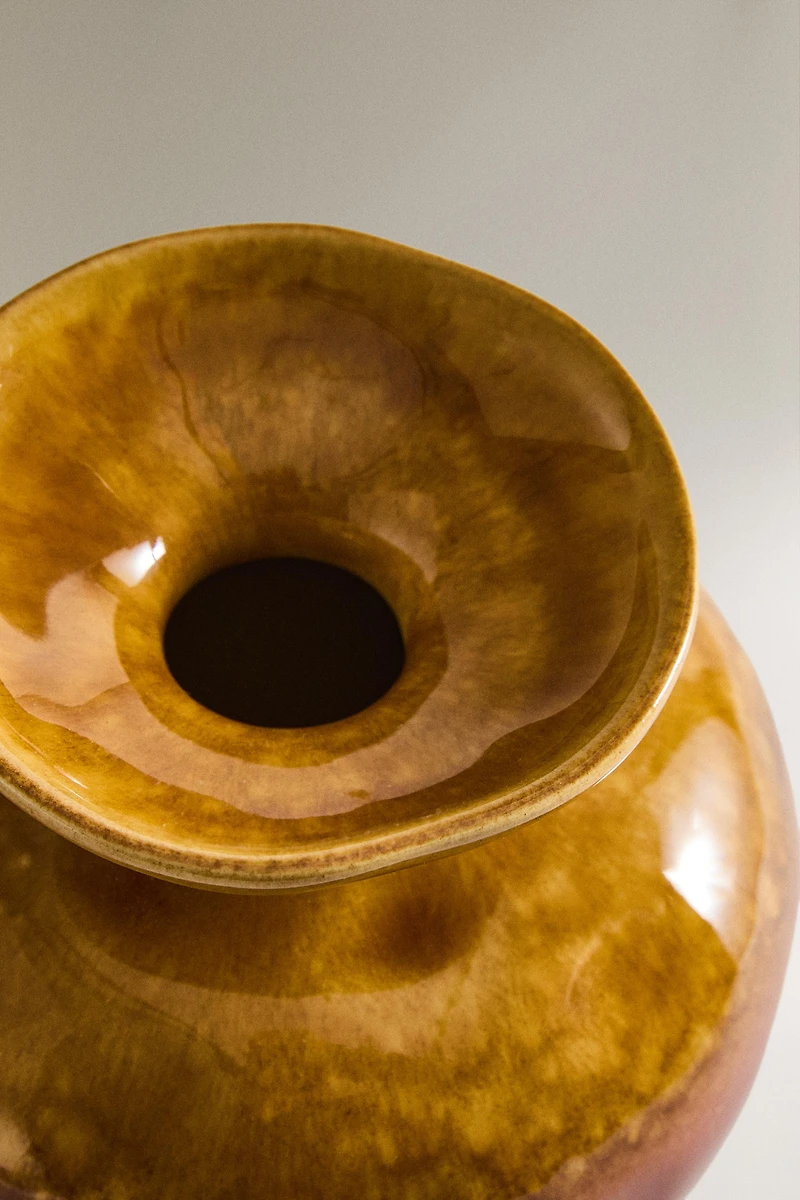 VASE CÉRAMIQUE COULEUR LARGE