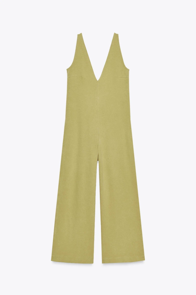 WASHED INTERLOCK JUMPSUIT