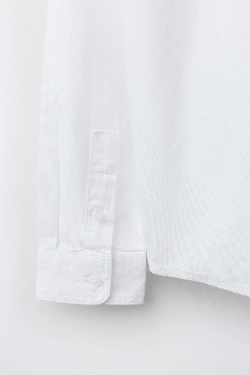CHEMISE STRUCTURÉE À COL MAO