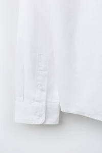 CHEMISE STRUCTURÉE À COL MAO