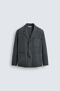 TEXTURED RELAXED FIT BLAZER