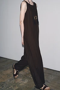 ZW COLLECTION LINEN LONG JUMPSUIT